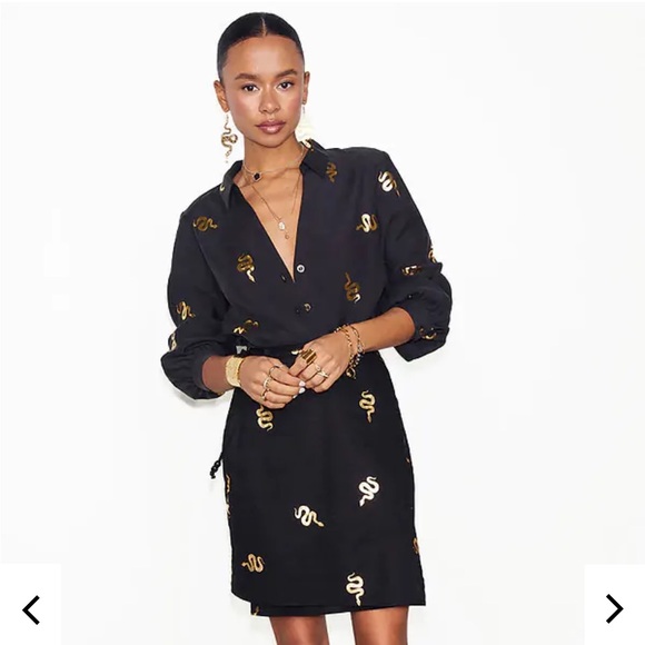 Black Gold Snake Top - Picture 3 of 11